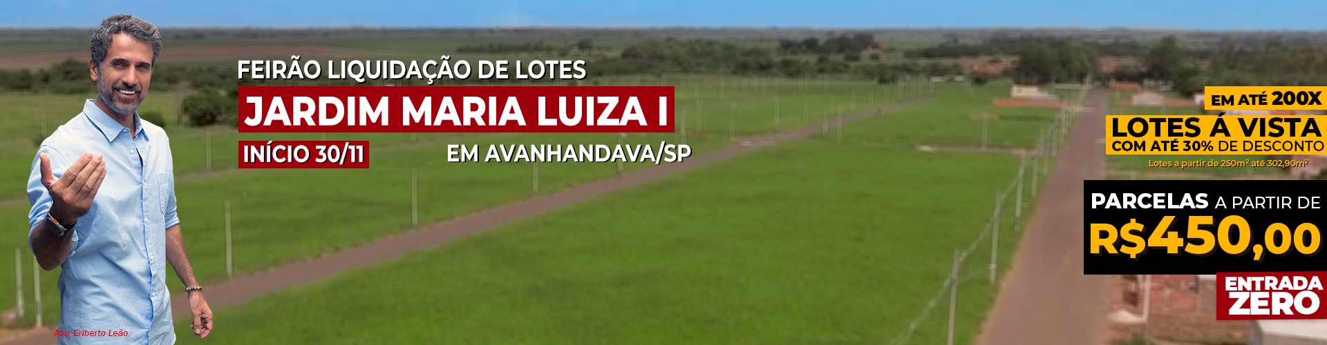 Feirão Liquidação de Lotes em Avanhandava!